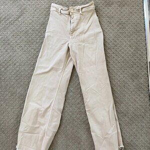 Zara ZW MARINE STRAIGHT HIGH RISE JEANS Size 26 US 2